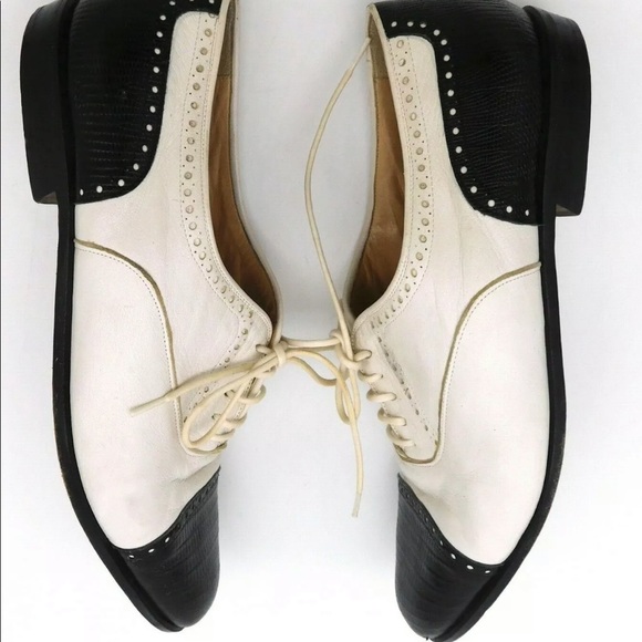 VTG Lario 1898 Leather Two Tone Oxfords - Picture 3 of 10